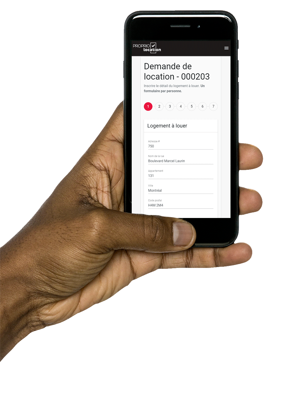 Demande de location