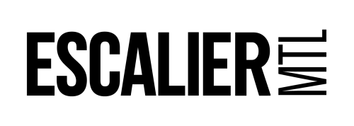 Logo escalier mtl horizontal noir